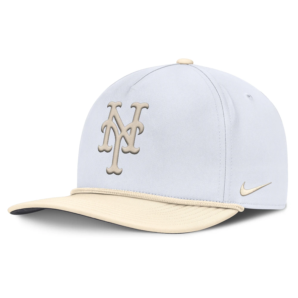 Men's Nike White/Cream New York Mets Pro Performance Snapback Hat