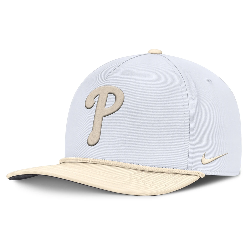 Men's Nike White/Cream Philadelphia Phillies Pro Performance Snapback Hat
