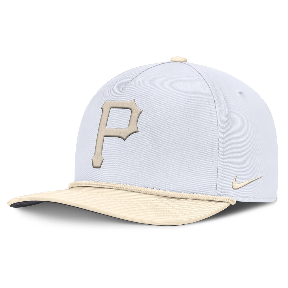 Men's Nike White/Cream Pittsburgh Pirates Pro Performance Snapback Hat