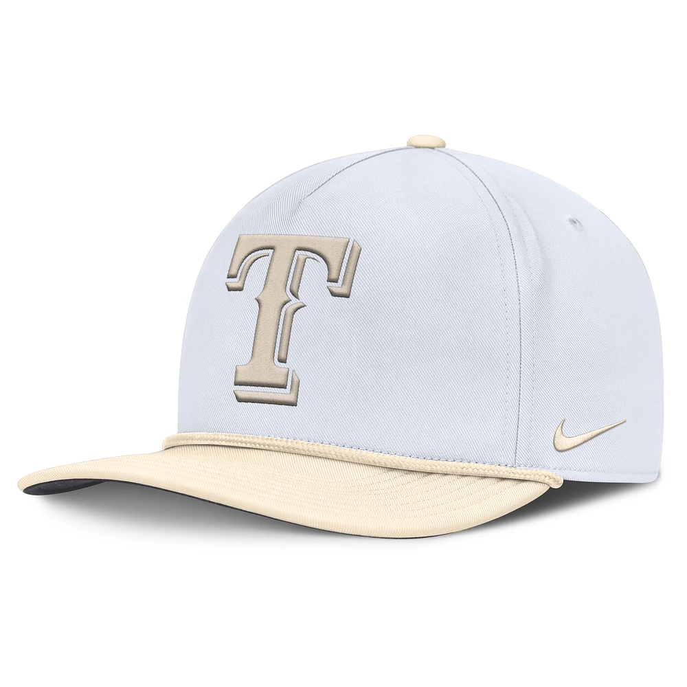 Men's Nike White/Cream Texas Rangers Pro Performance Snapback Hat