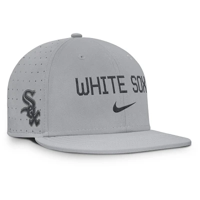 Men's Nike Gray Chicago White Sox True Performance Fitted Hat