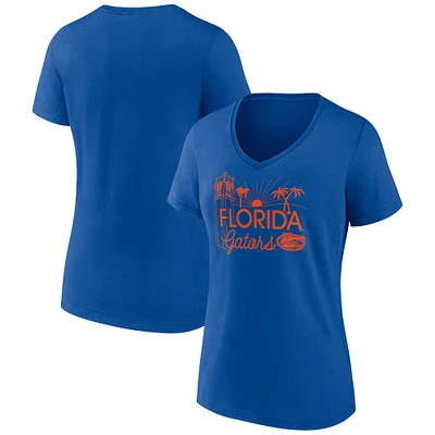 Women's Fanatics Royal Florida Gators Fundamentals Region Draw T-Shirt