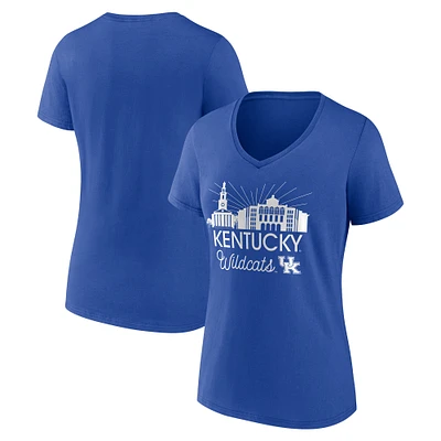 Women's Fanatics Royal Kentucky Wildcats Fundamentals Region Draw T-Shirt