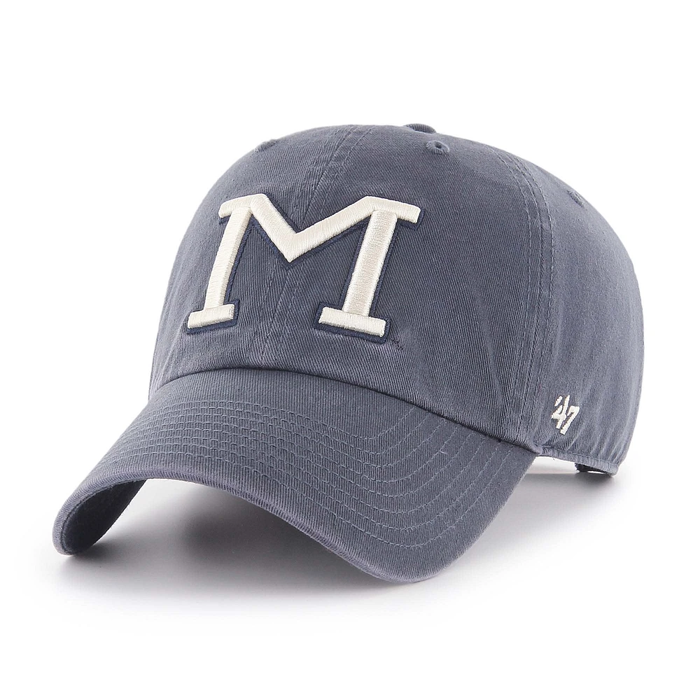 Men's '47 Navy Missouri Tigers Vault Clean Up Adjustable Hat