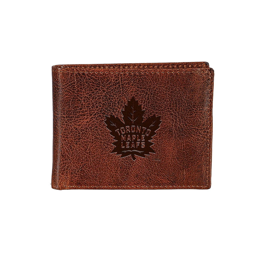 Toronto Maple Leafs Bi-Fold Leather Passcase Wallet