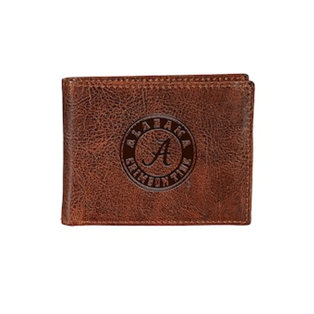 Alabama Crimson Tide Bi-Fold Leather Passcase Wallet