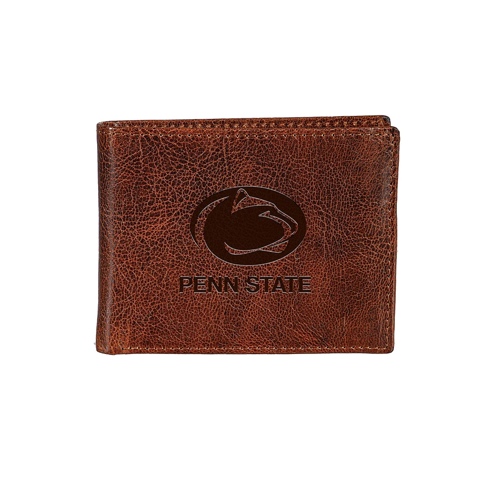 Penn State Nittany Lions Bi-Fold Leather Passcase Wallet