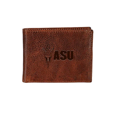 Arizona State Sun Devils Bi-Fold Leather Passcase Wallet