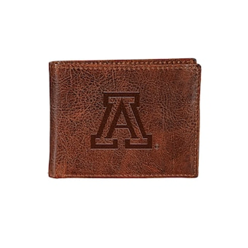 Arizona Wildcats Bi-Fold Leather Passcase Wallet