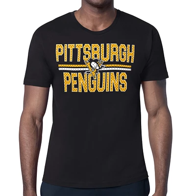 Men's Starter Pittsburgh Penguins Mesh Look Team Name T-Shirt