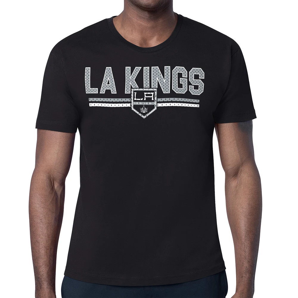 Men's Starter Los Angeles Kings Mesh Look Team Name T-Shirt