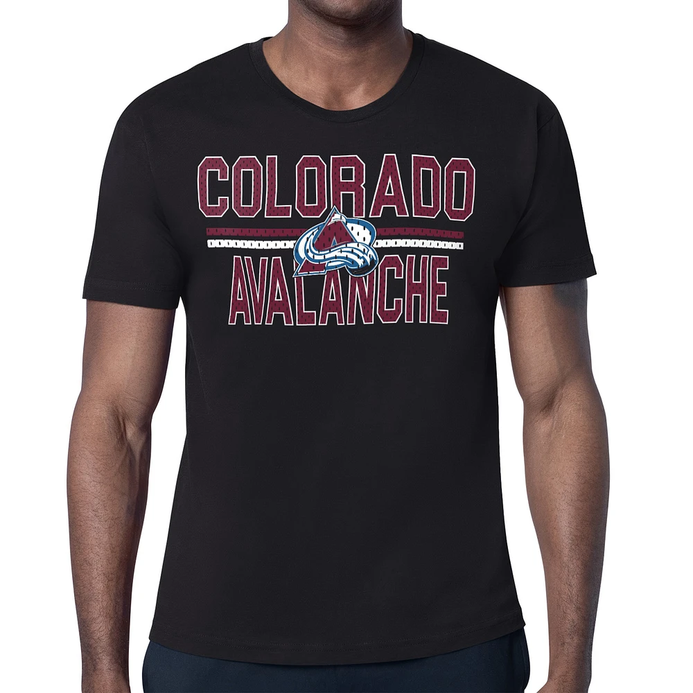 Men's Starter Colorado Avalanche Mesh Look Team Name T-Shirt