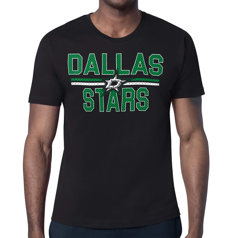 Men's Starter Dallas Stars Mesh Look Team Name T-Shirt