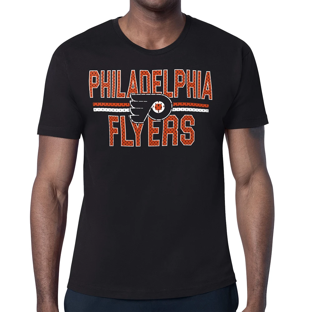 Men's Starter Black Philadelphia Flyers Mesh Look Team Name T-Shirt