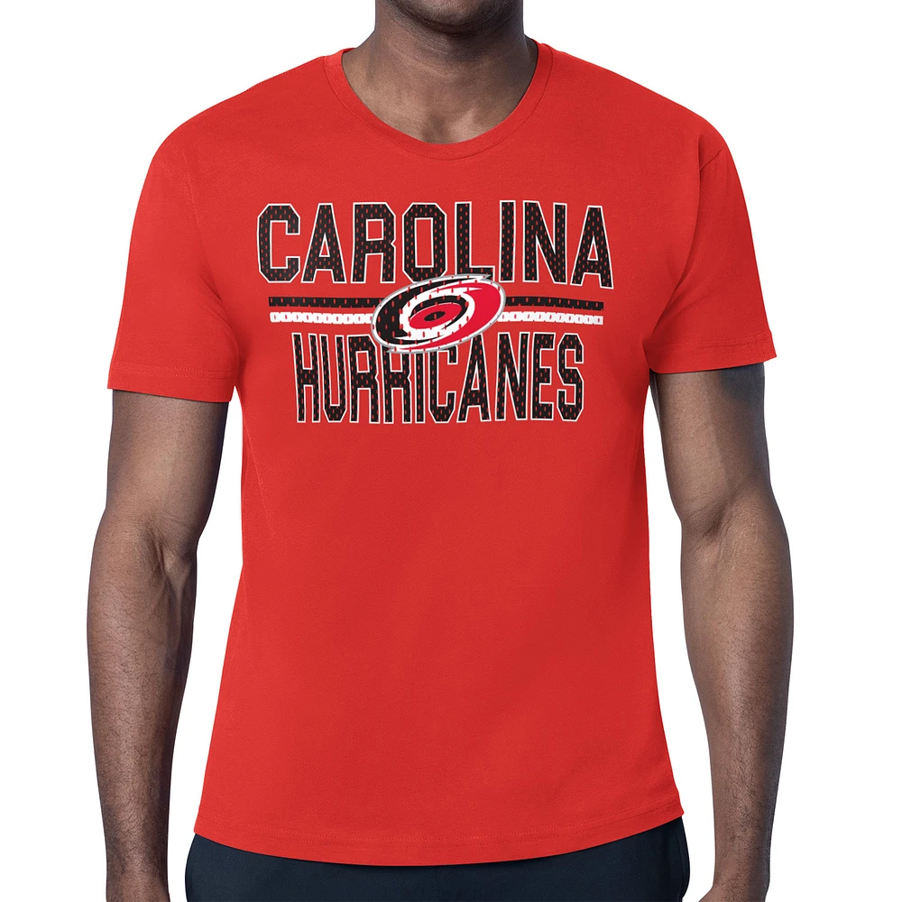 Men's Starter Carolina Hurricanes Mesh Look Team Name T-Shirt