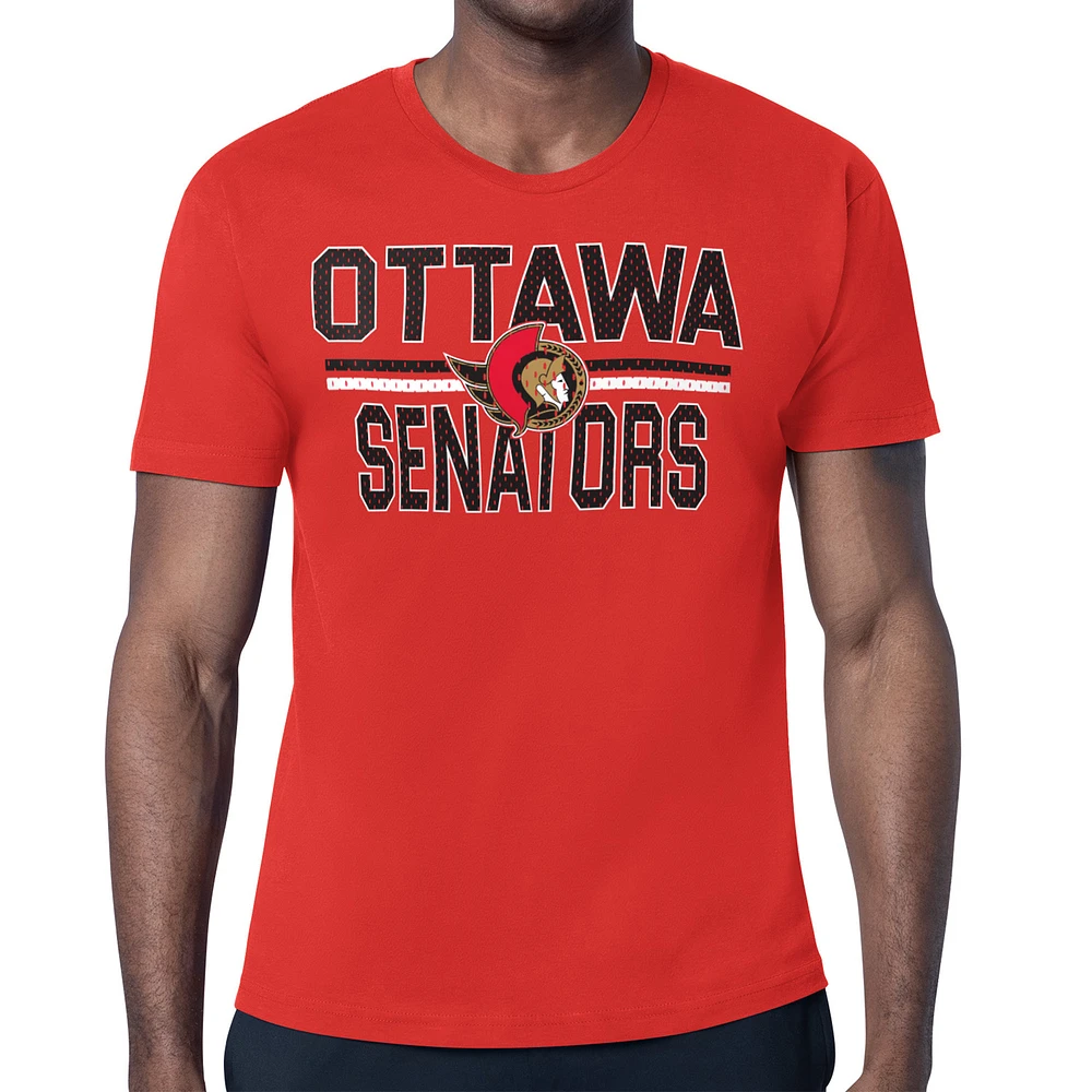 Men's Starter Ottawa Senators Mesh Look Team Name T-Shirt