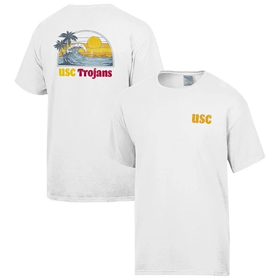 Men's ComfortWash White USC Trojans Illustrative T-Shirt