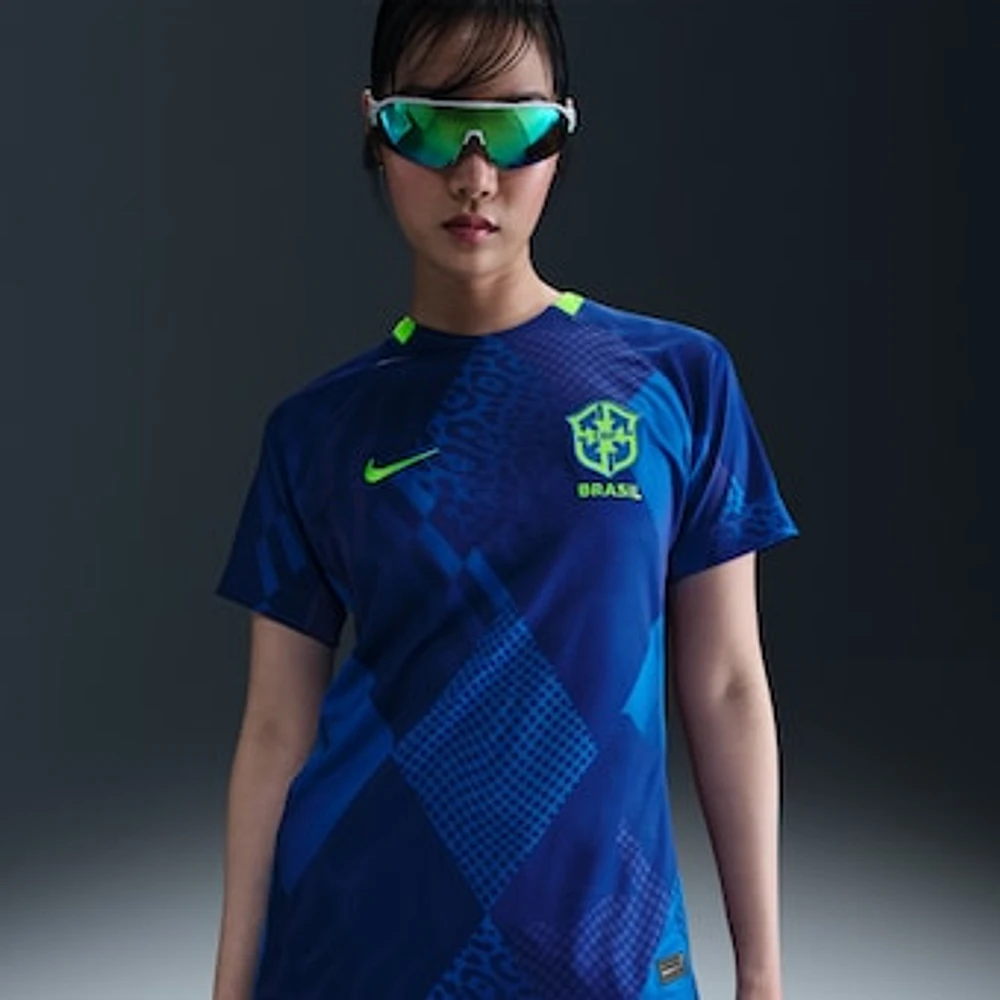 Women's Nike Blue Brazil National Team 2025/26 Away Replica Jersey