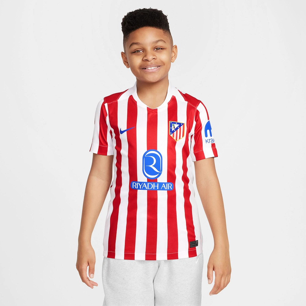 Youth Nike Red Atletico de Madrid 2025/26 Home Replica Jersey