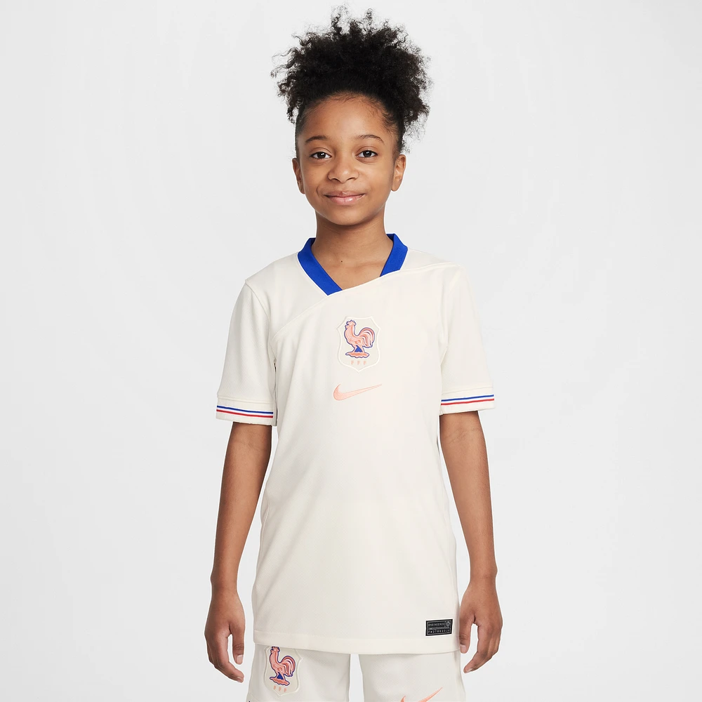 Youth Nike Cream France Women's National Team 2025/26 Away Replica Jersey