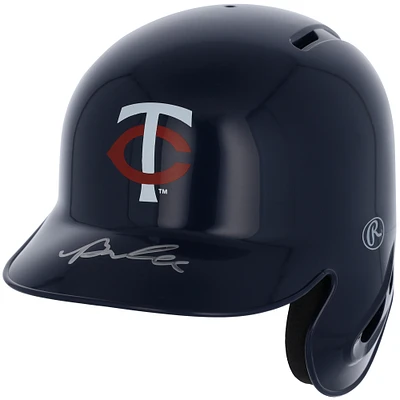 Brooks Lee Minnesota Twins Autographed Rawlings Mini Batting Helmet
