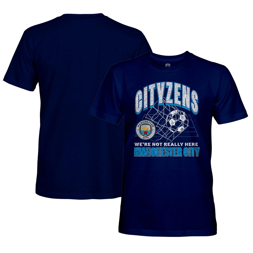 Men's 1863FC Navy Manchester City Break Thru Illustration T-Shirt