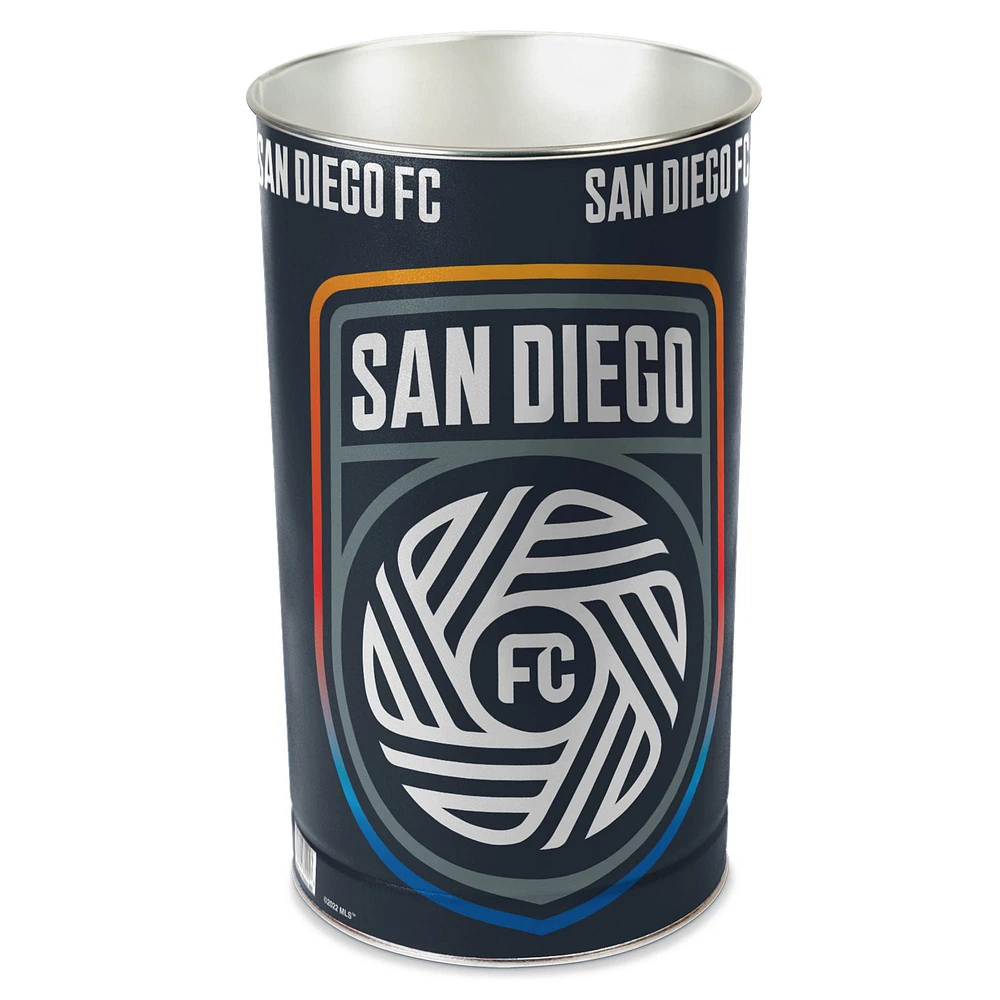WinCraft San Diego FC 15'' Tapered Wastebasket