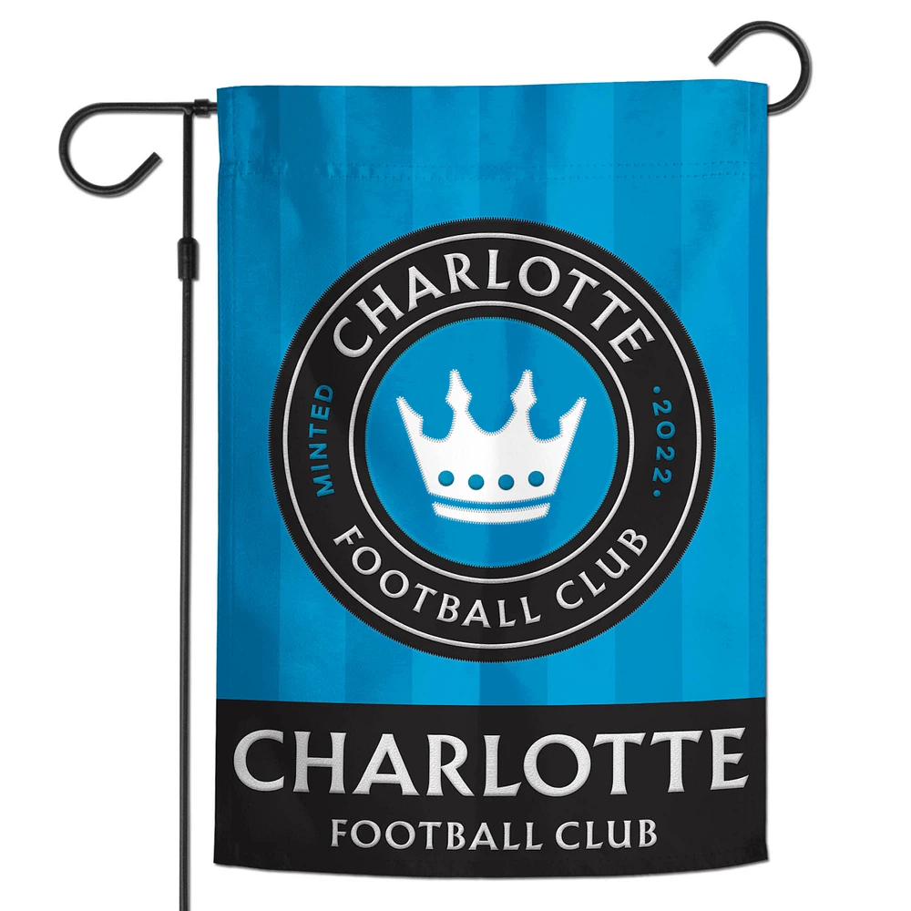 WinCraft Charlotte FC 2-Sided 12'' x 18'' Applique Garden Flag