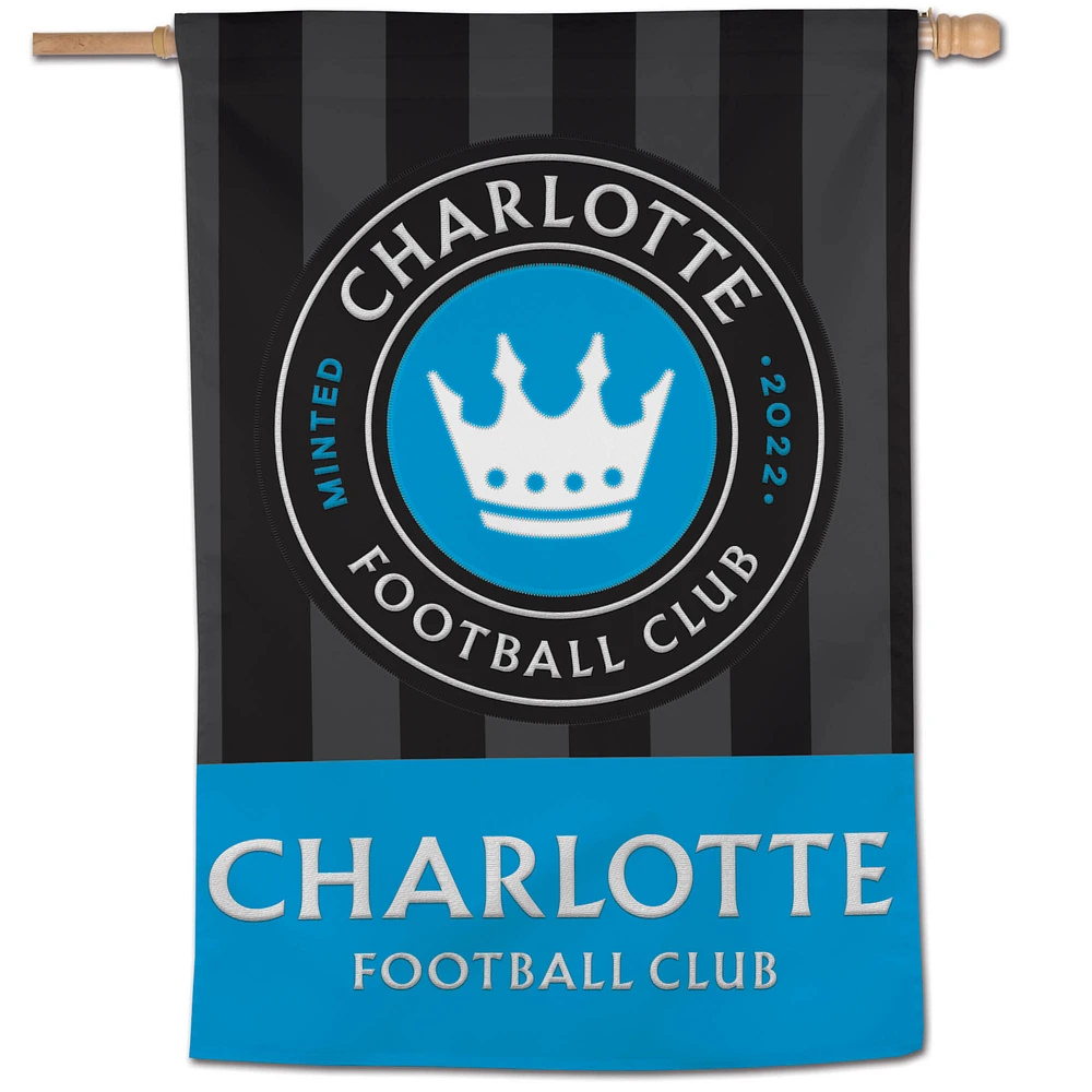 WinCraft Charlotte FC Two-Sided 28" x 40" Applique Banner