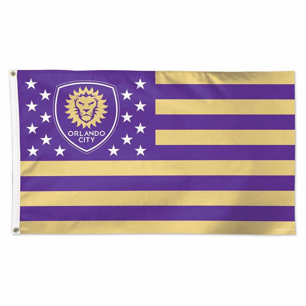 WinCraft Orlando City SC 3' x 5' 1-Sided Deluxe Flag
