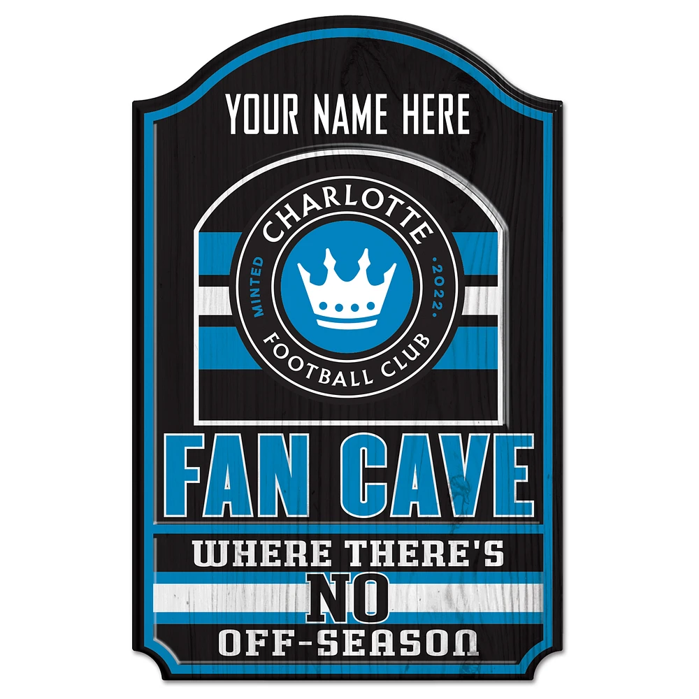 WinCraft Charlotte FC Personalized 11'' x 17'' Wood Sign