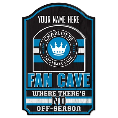 WinCraft Charlotte FC Personalized 11'' x 17'' Wood Sign