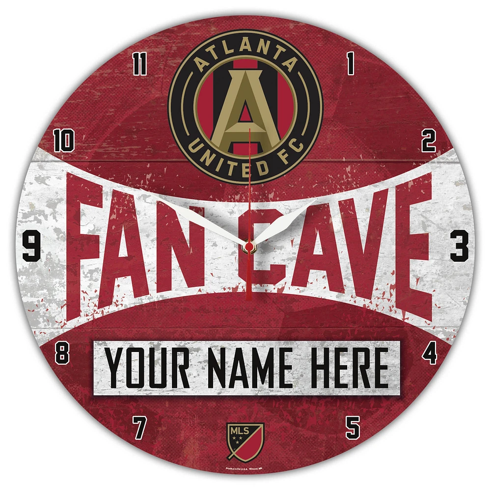 WinCraft Atlanta United FC Personalized 14'' Round Wall Clock