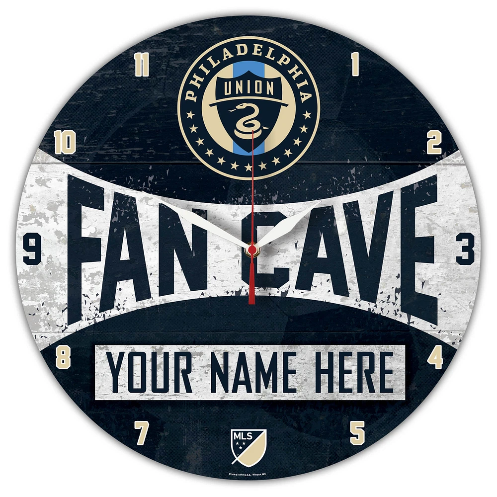 WinCraft Philadelphia Union Personalized 14'' Round Wall Clock