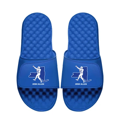 Youth ISlide Josh Allen Royal NFLPA Player State Outline Slide Sandals
