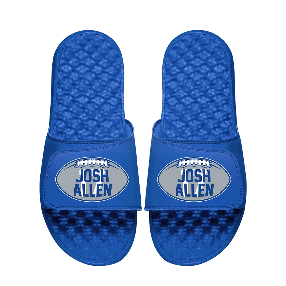 Youth ISlide Josh Allen Royal NFLPA Football Logo Slide Sandals
