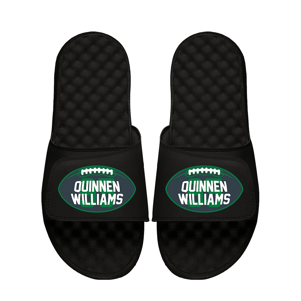 Youth ISlide Quinnen Williams Black NFLPA Football Logo Slide Sandals