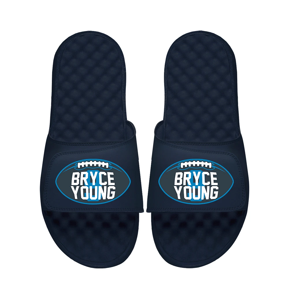 Unisex ISlide Bryce Young Navy NFLPA Football Logo Slide Sandals