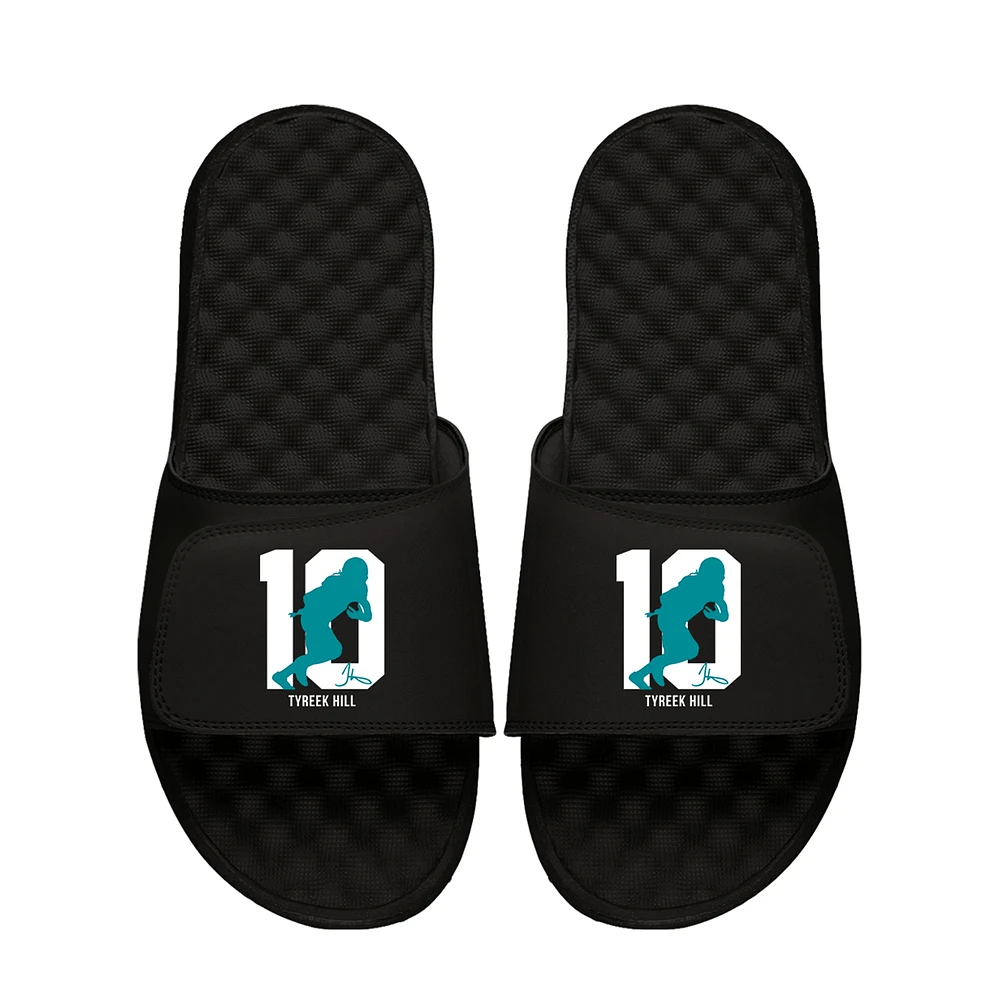 Unisex ISlide Tyreek Hill Black NFLPA Player Silhouette Slide Sandals
