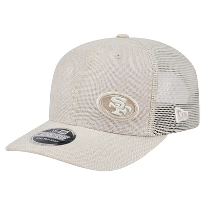 Men's New Era Natural San Francisco 49ers Flawless 9SEVENTY Stretch-Snap Hat