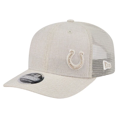 Men's New Era Natural Indianapolis Colts Flawless 9SEVENTY Stretch-Snap Hat