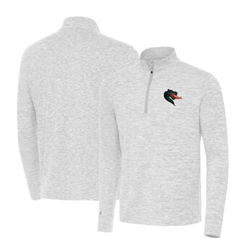 Men's Antigua Gray UAB Blazers Cause Quarter-Zip Top