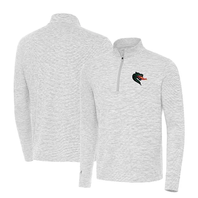 Men's Antigua Gray UAB Blazers Cause Quarter-Zip Top