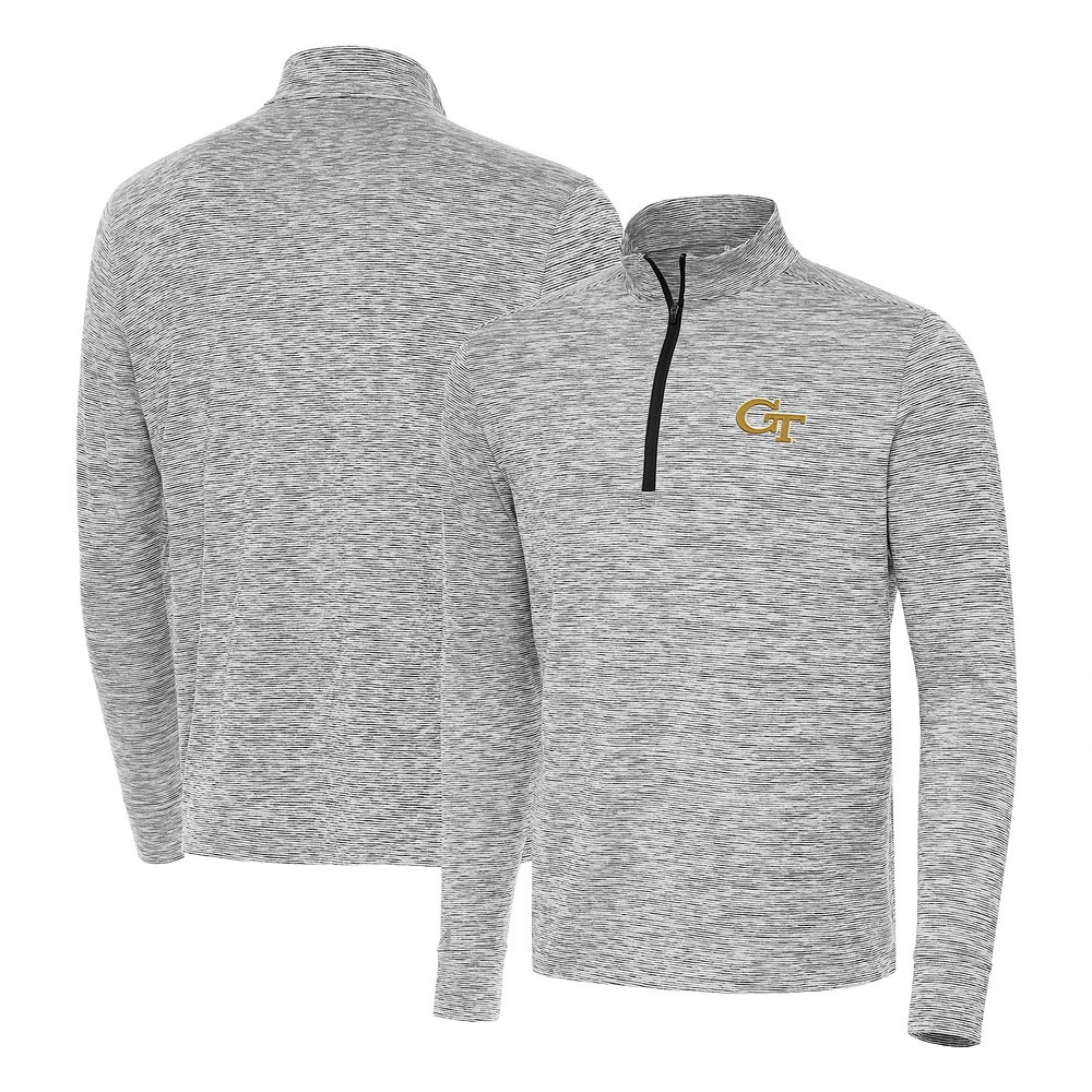 Men's Antigua Georgia Tech Yellow Jackets Cause Quarter-Zip Top