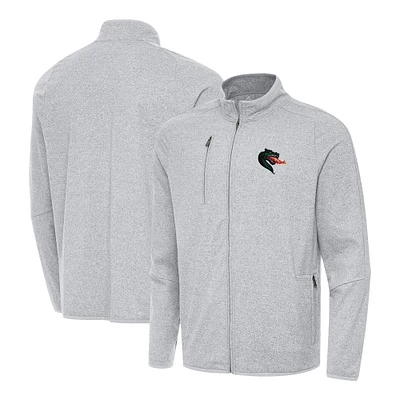 Men's Antigua Heather UAB Blazers Hold-Up Tri-Blend Full-Zip Jacket