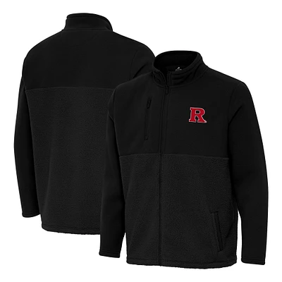 Men's Antigua Rutgers Scarlet Knights Daily Fused Full-Zip Jacket