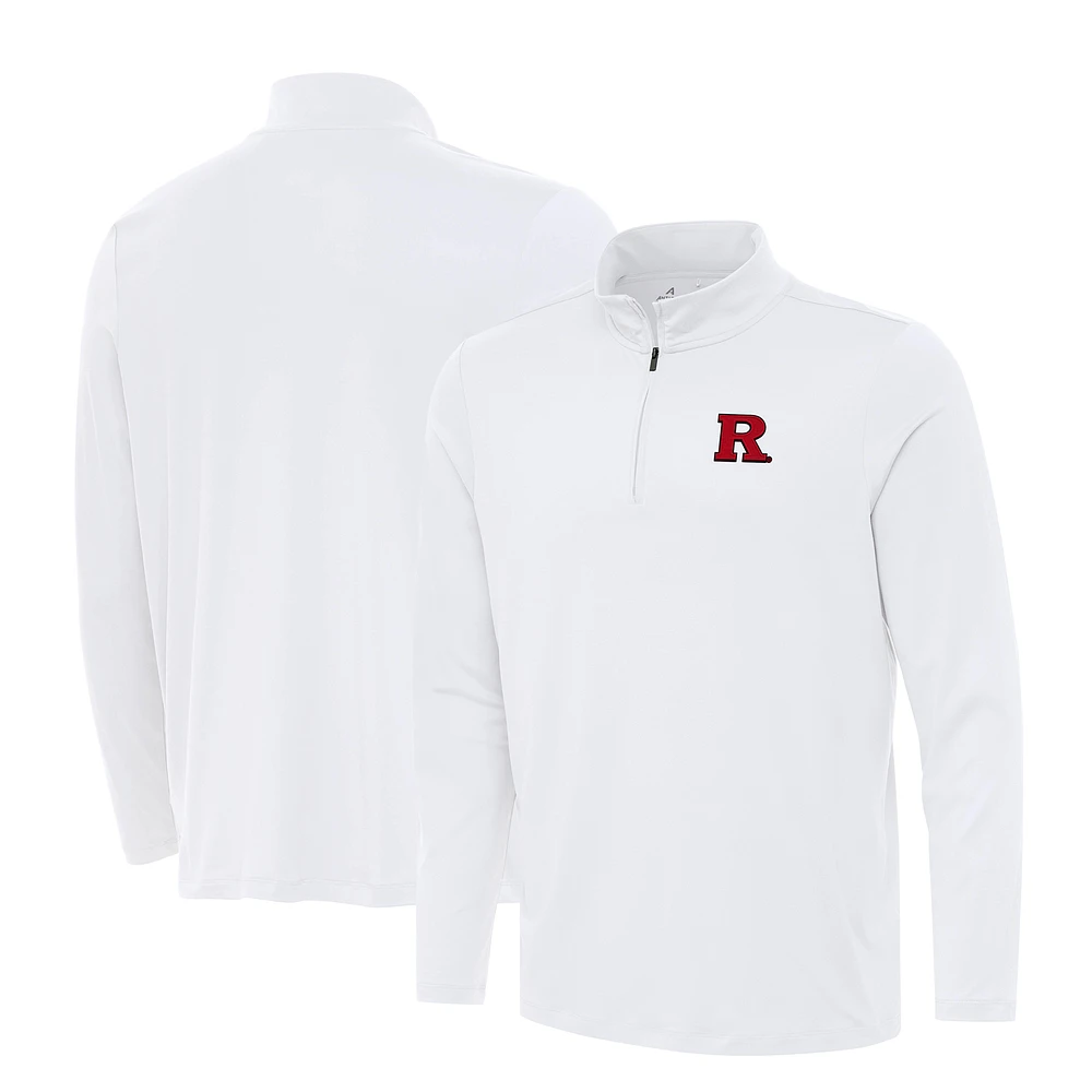 Men's Antigua Rutgers Scarlet Knights Reprocess Quarter-Zip Top