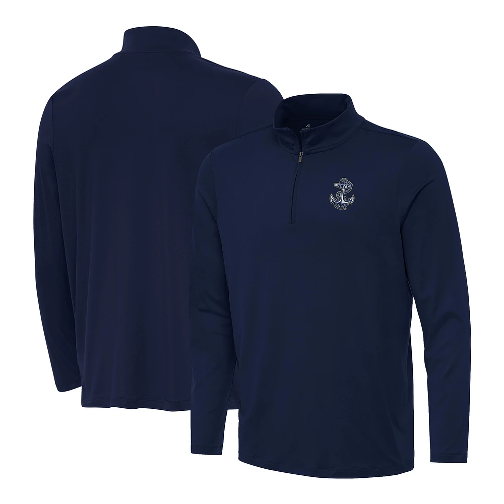Men's Antigua Navy Midshipmen Reprocess Quarter-Zip Top