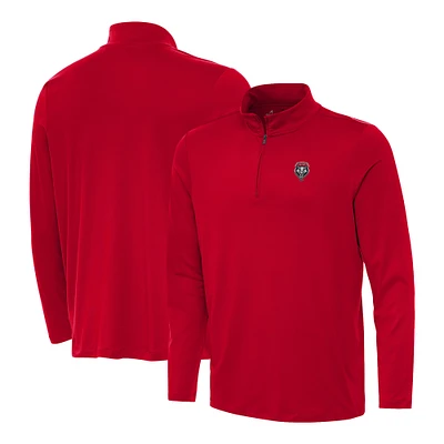 Men's Antigua Cherry New Mexico Lobos Reprocess Quarter-Zip Top