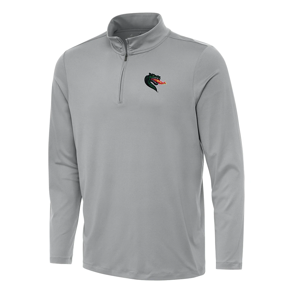 Men's Antigua Gray UAB Blazers Reprocess Quarter-Zip Top